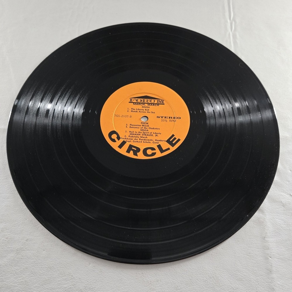 Official West German Army Band March Album Record Vinyl 7GS-2107 Good+ Tested - Picture 9 of 12